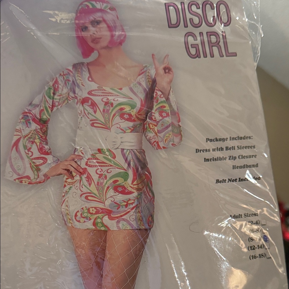 Colorful Disco Girl Costume